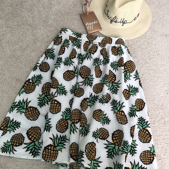 Piece Goods Pineapple Midi Skirt - Picture 1 of 5